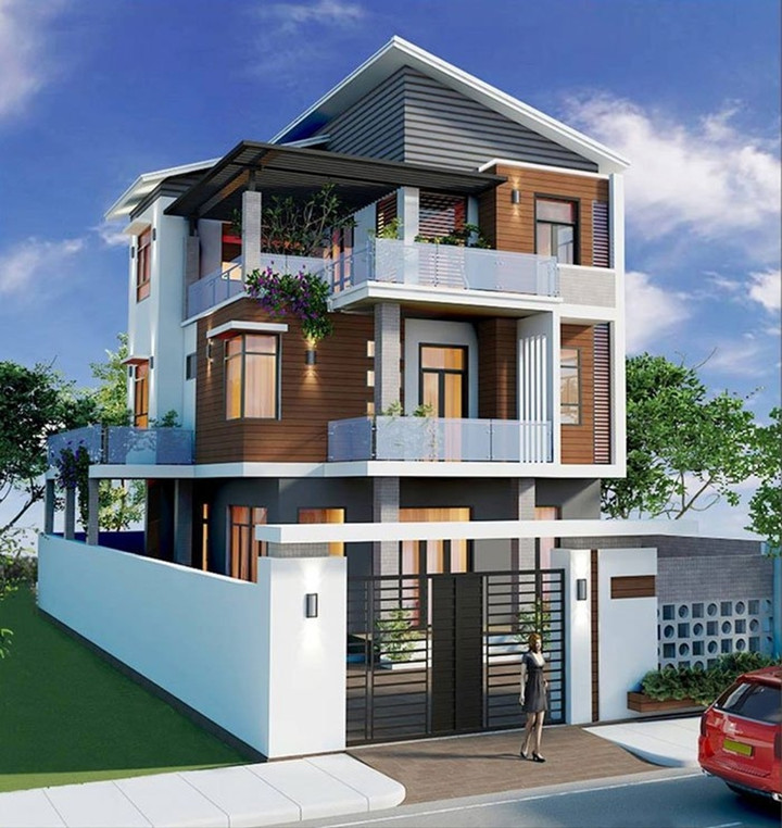 Những mẫu nhà 3 tầng hiện đại gây sốt năm 2023 - 1