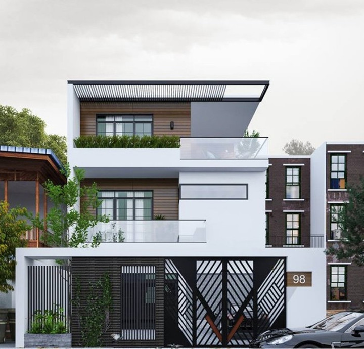 Những mẫu nhà 3 tầng hiện đại gây sốt năm 2023 - 5