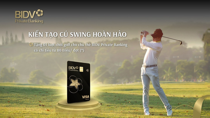 Tặng 3 lượt chơi golf miễn phí cho chủ thẻ BIDV Private Banking - 1