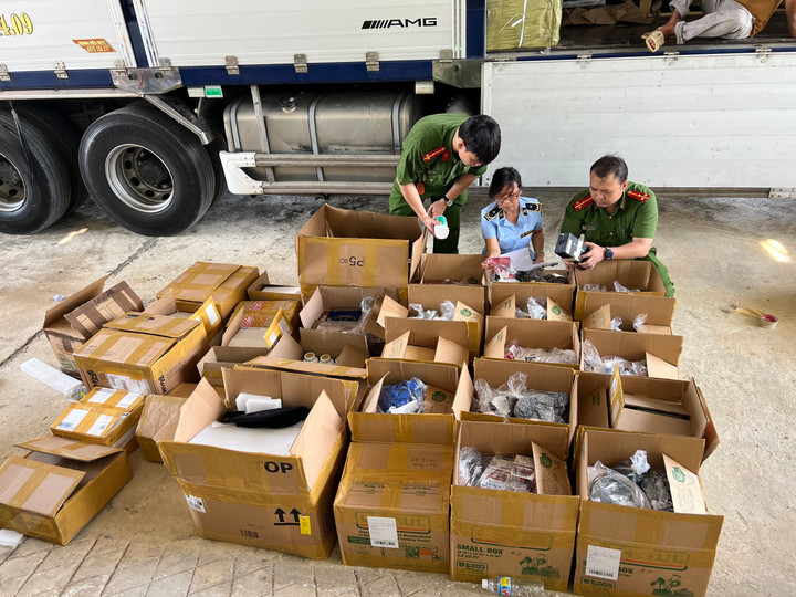 Bình Định: Tạm giữ số lượng lớn hàng tiêu dùng không có hóa đơn chứng từ - 1