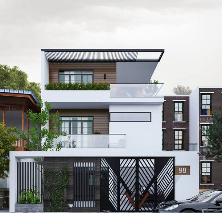 10 mẫu nhà 3 tầng hiện đại được ưa chuộng nhất - 5