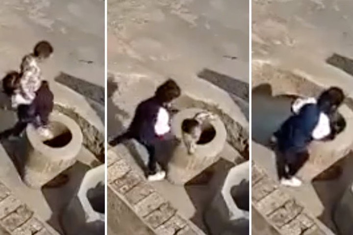 Cứu kịp thời bé trai bị bé gái 7 tuổi ném xuống giếng vì bắt chước trên tivi - 1