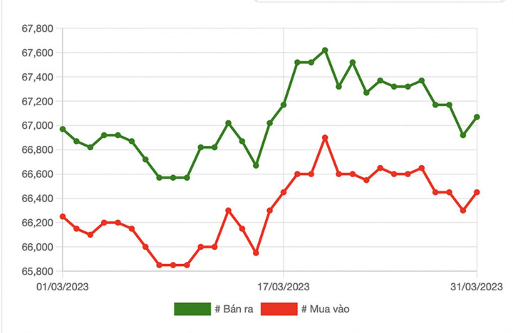 Giá vàng tháng 3 'nhảy múa', người mua lỗ gần nửa triệu đồng/lượng - 1