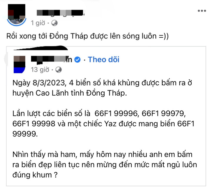 4 biển số xe 'siêu đẹp' được bấm ra ở Đồng Tháp: Ban đầu xác định đúng quy trình - 1