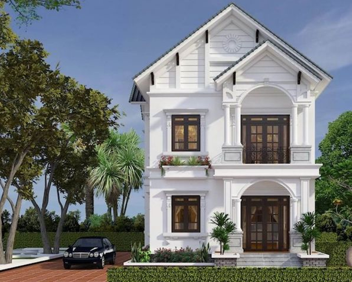 Những mẫu nhà 2 tầng mái thái ở nông thôn khó rời mắt - 9