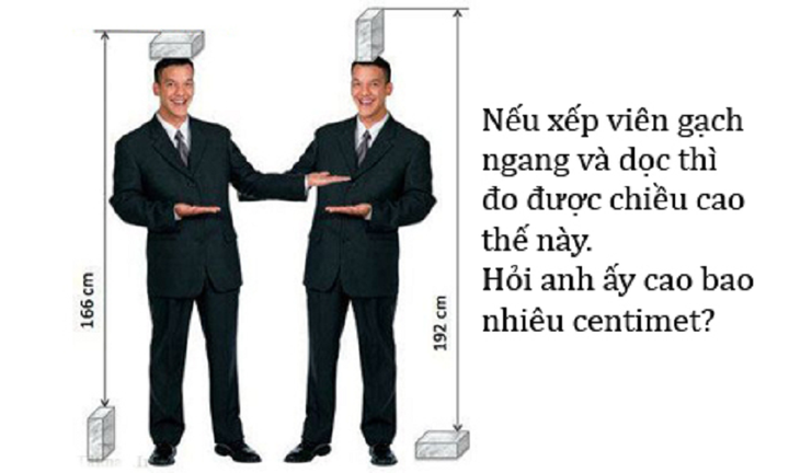 Câu đố hại não: Chiều cao thật sự của chàng trai là bao nhiêu? - 1