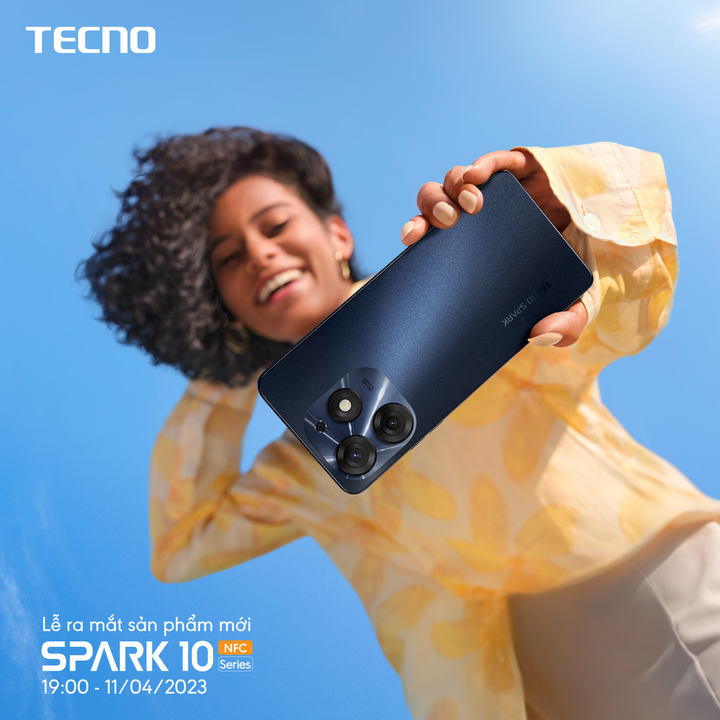 Tecno ra mắt Spark 10 Series lúc 19h ngày 11/4 - 2