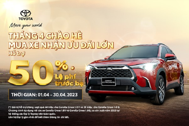 Mua Toyota Corolla Cross trong tháng 4/2023, khách nhận ưu đãi lớn - 1