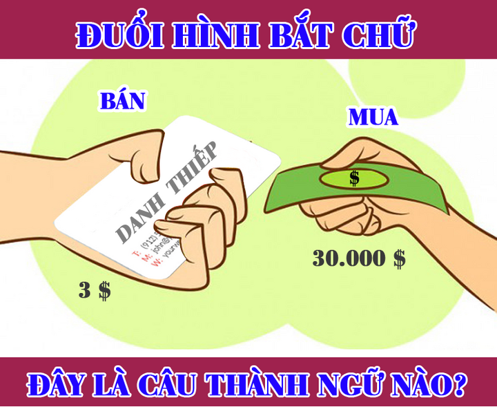 Thử thách nhìn hình đoán thành ngữ - 1