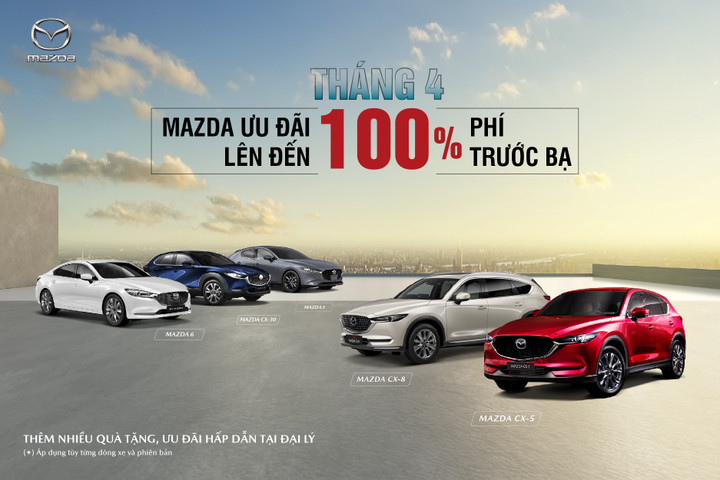 Mazda ưu đãi đặc biệt lên đến 100% lệ phí trước bạ trong tháng 4/2023 - 1