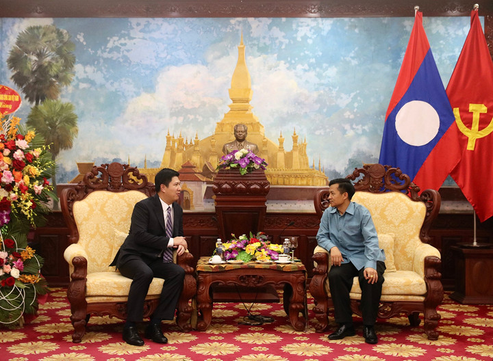 Ban Tuyên giáo Trung ương chúc Tết cổ truyền Bun Pi May tại Đại sứ quán Lào - 4