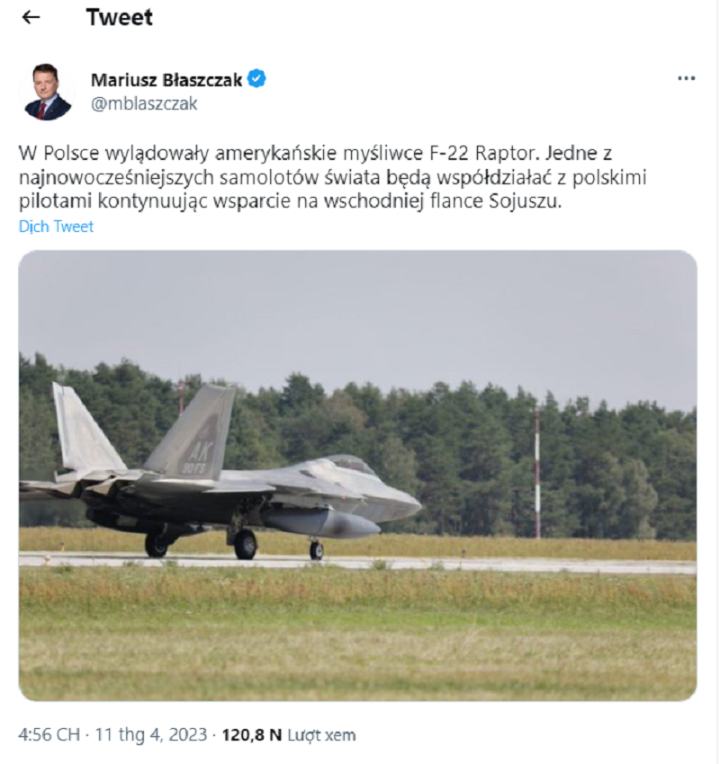 For the first time, the US deployed F-22 stealth fighters close to the border with Ukraine - 2