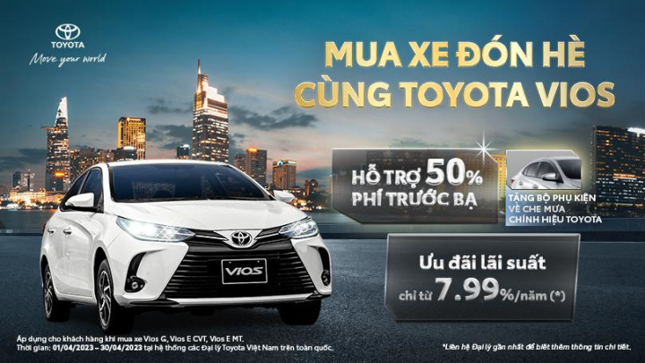 Toyota Vios - Xe 'quốc dân' thêm ưu đãi lớn trong tháng 4 - 1