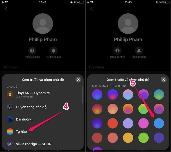 Cách đổi theme mới trên Messenger bắt mắt hơn - 3