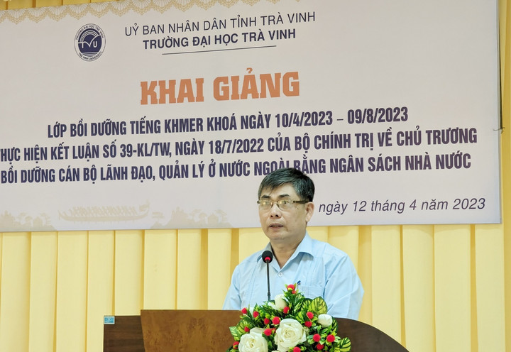 Trường Đại học Trà Vinh Khai giảng lớp bồi dưỡng Tiếng Khmer cho cán bộ - 2
