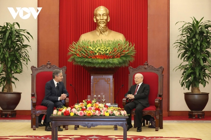 Tổng Bí thư Nguyễn Phú Trọng tiếp Ngoại trưởng Mỹ Antony Blinken - 4