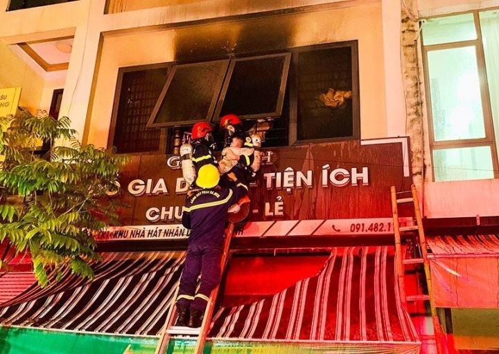 Hiện trường vụ cháy ở Thanh Hóa khiến hai trẻ tử vong - Ảnh 2.