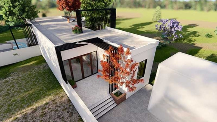 Những mẫu nhà mái bằng đẹp được yêu thích nhất hiện nay - 8