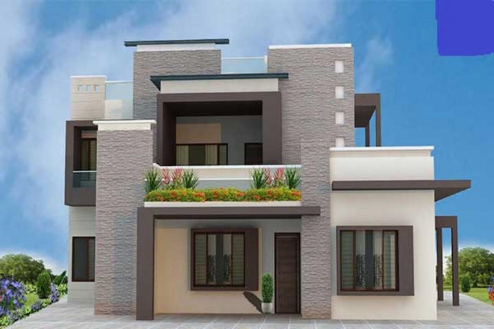 Mê mẩn những mẫu nhà mái bằng 2 tầng hiện đại - 4