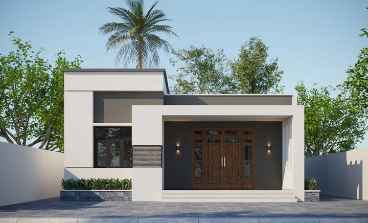 Tham khảo 10 mẫu nhà mái bằng nông thôn đẹp, giá rẻ - 9