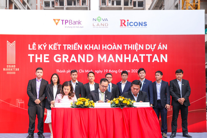 Novaland, TPBank và Ricons ký kết hợp tác triển khai dự án The Grand Manhattan - 1