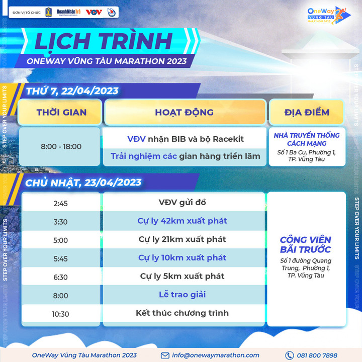 OneWay Marathon Vũng Tàu 2023: Hé lộ chi tiết giải thưởng chờ các VĐV chinh phục - 3