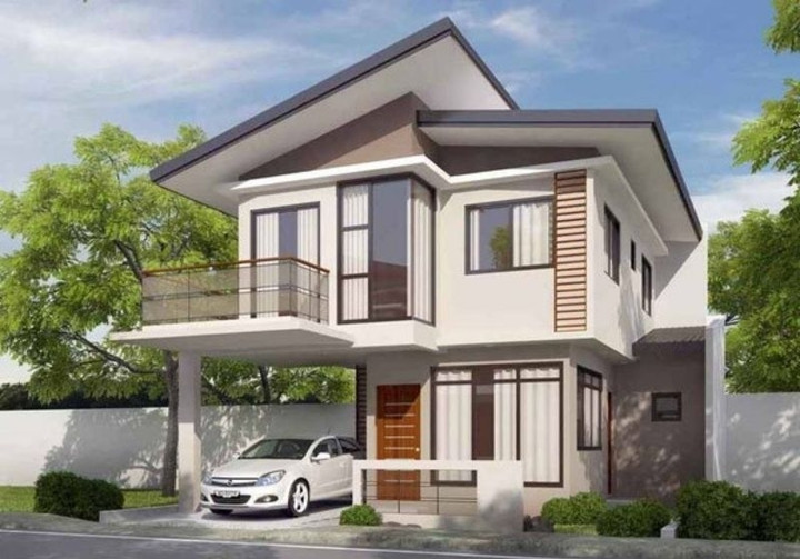 10 mẫu nhà mái lệch 2 tầng vạn người mê - 8