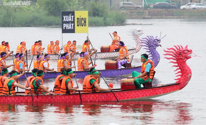 Sôi động giải bơi chải ở Lễ hội Đền Hùng - 5