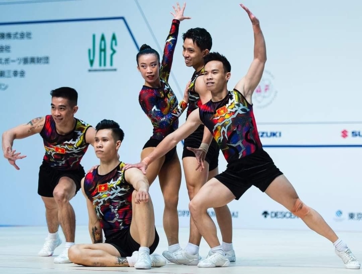 Đội tuyển Aerobic Việt Nam giành huy chương vàng giải thế giới - 2