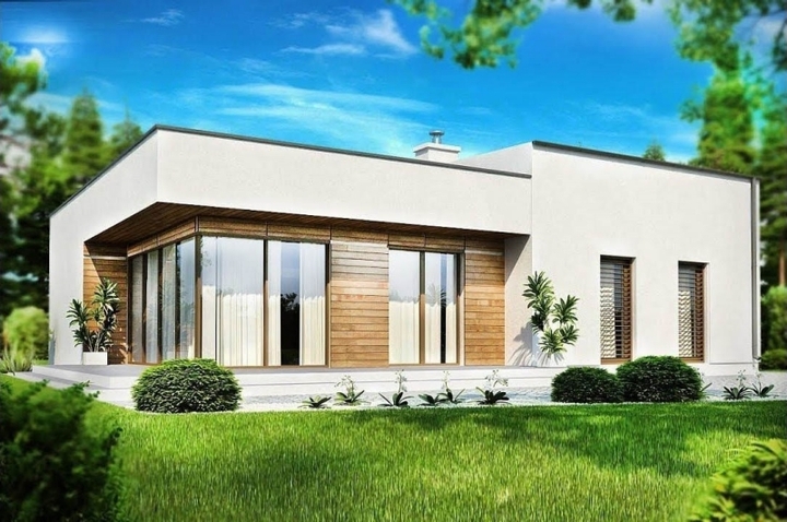 Những mẫu nhà mái bằng 3 phòng ngủ đẹp hiện đại - 10