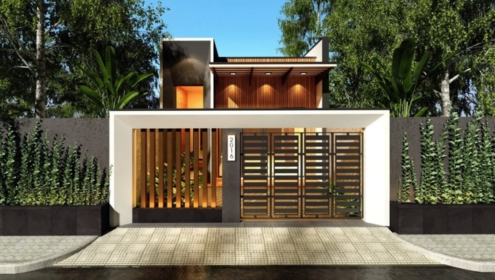 Những mẫu nhà mái bằng 3 phòng ngủ đẹp hiện đại - 2