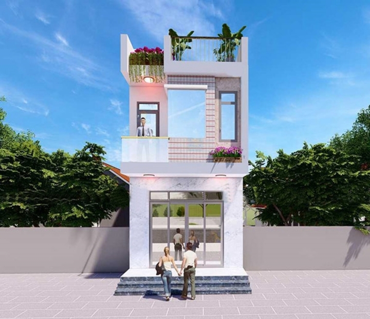 Những mẫu nhà mái bằng 3 phòng ngủ đẹp hiện đại - 5