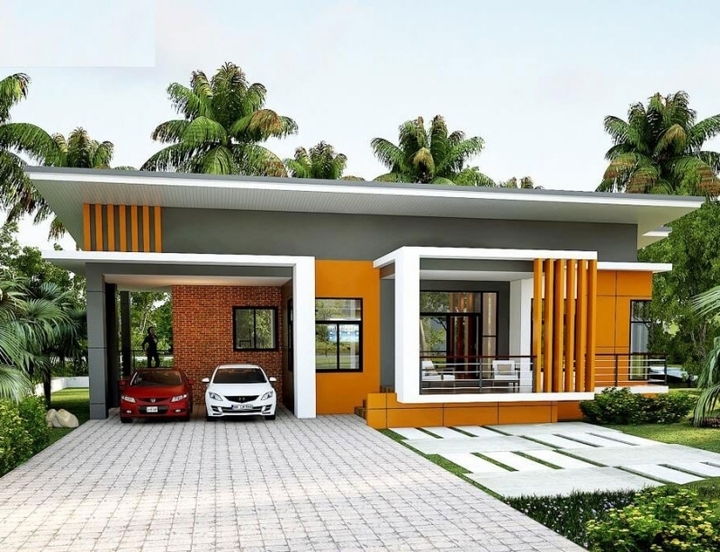 Những mẫu nhà mái bằng 3 phòng ngủ đẹp hiện đại - 6