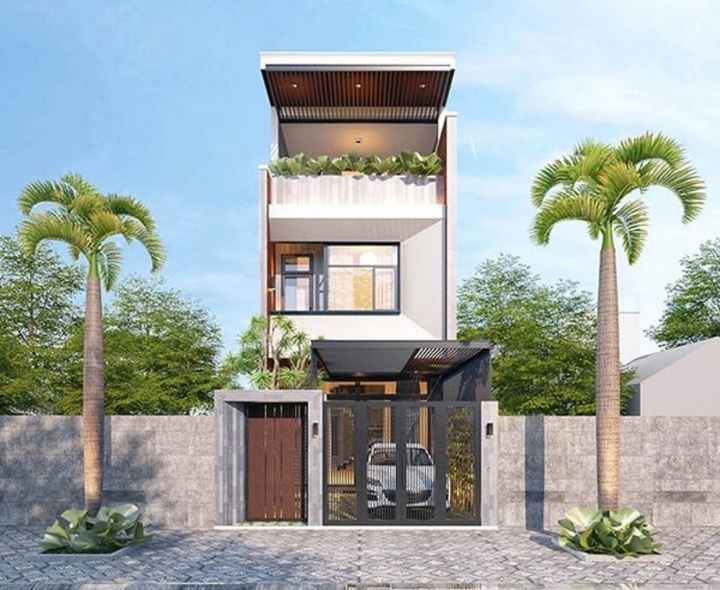 Những mẫu nhà mái bằng 3 phòng ngủ đẹp hiện đại - 8