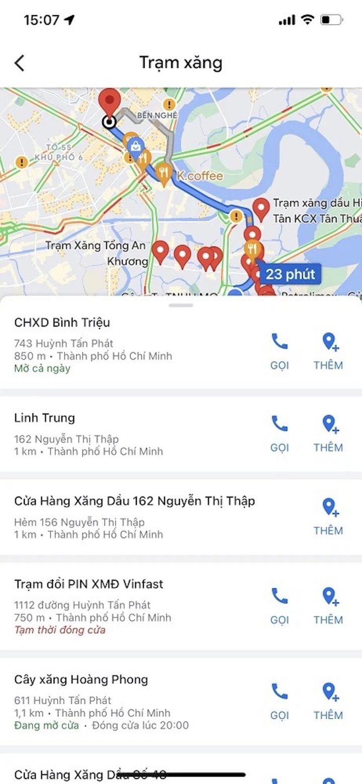 3 cơ hội thăm dò cây xăng gần nhất vì chưng Google Maps bên trên điện thoại thông minh tiện lợi nhất - 5