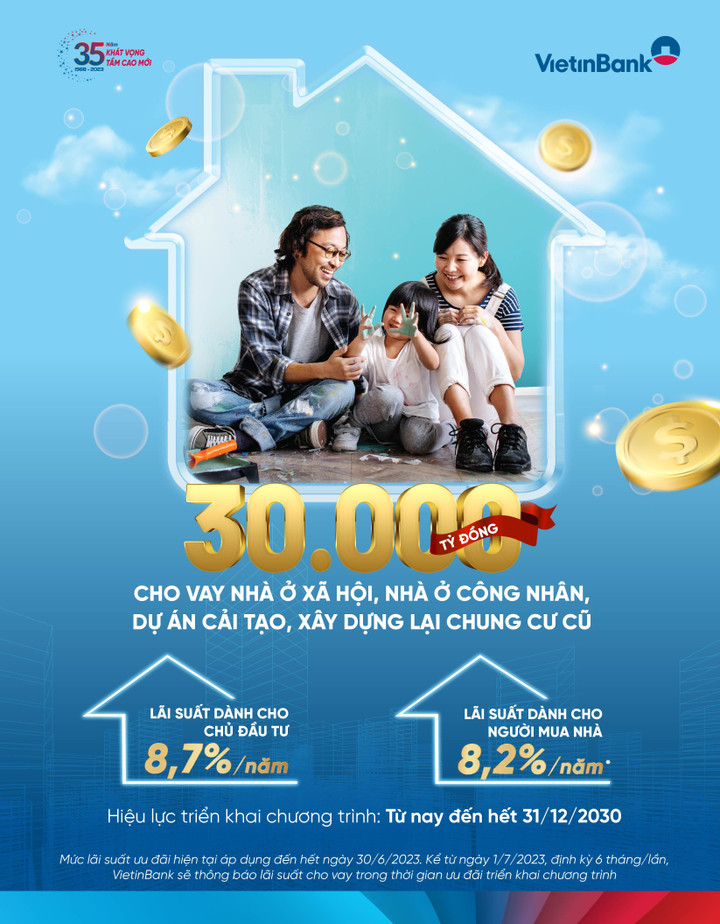 VietinBank ưu đãi 2% lãi suất cho vay nhà ở xã hội, nhà ở công nhân - 1