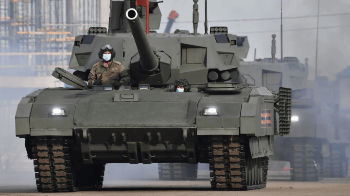 Siêu xe tăng T-14 Armata của Nga xuất hiện ở Ukraine - 1