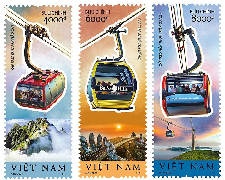 Lần đầu tiên xuất hiện bộ tem về bốn tuyến cáp treo nổi tiếng Việt Nam - 6
