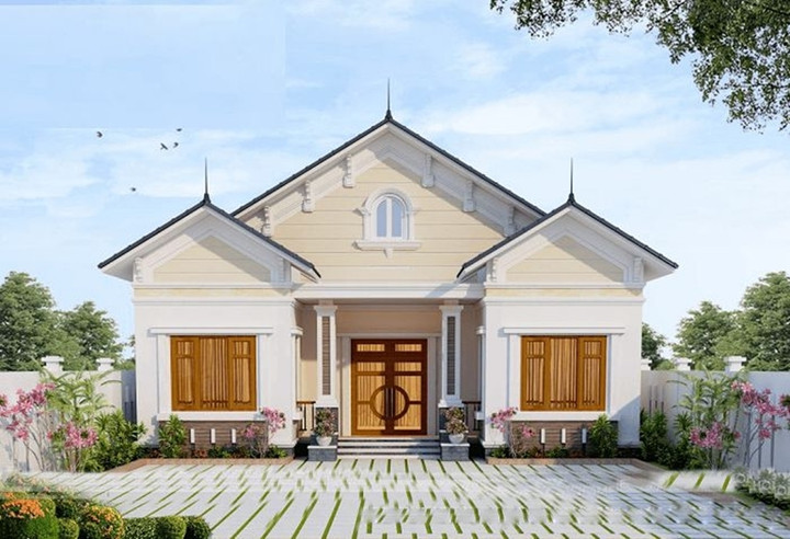 Những mẫu nhà cấp 4 gác lửng 4 phòng ngủ đơn giản, hiện đại - 10