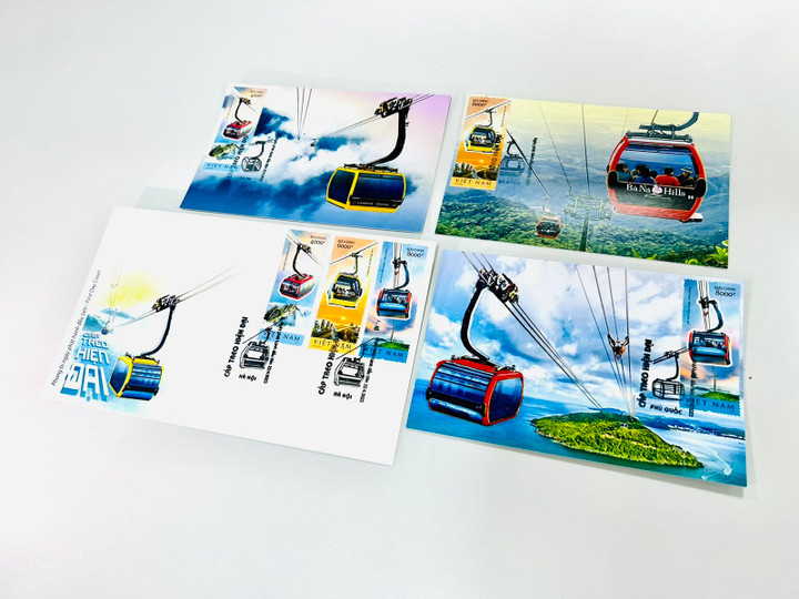 Lần đầu tiên xuất hiện bộ tem về bốn tuyến cáp treo nổi tiếng Việt Nam - 1