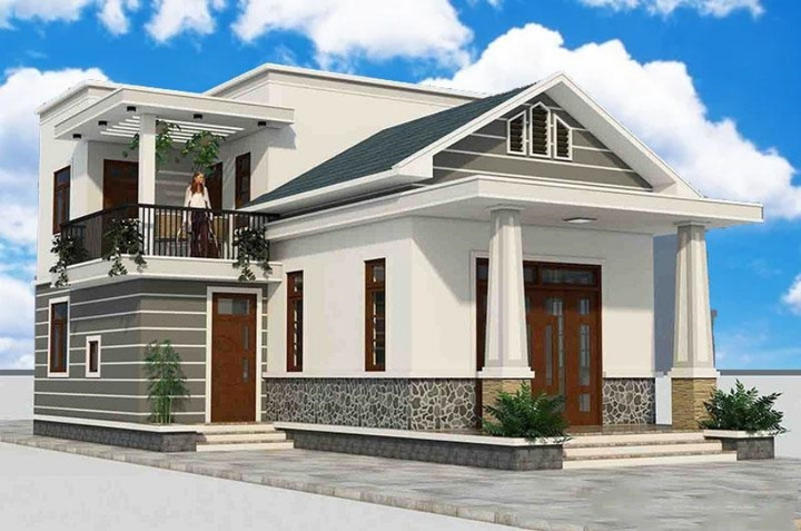 Loạt mẫu nhà cấp 4 gác lửng mái thái đang được ưa chuộng - 3