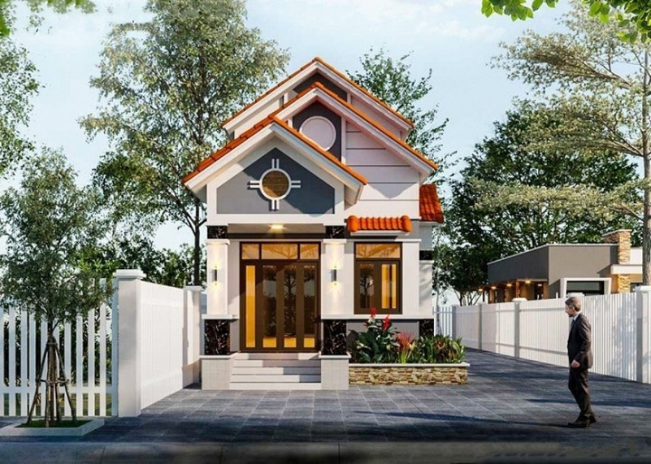 Loạt mẫu nhà cấp 4 gác lửng mái thái đang được ưa chuộng - 4