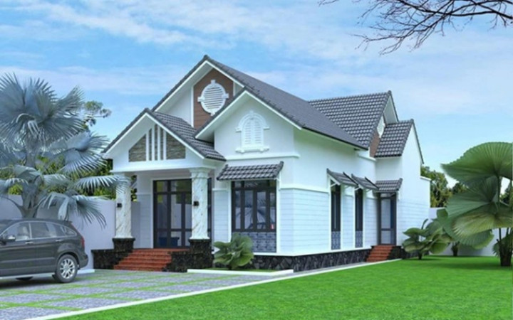 Loạt mẫu nhà cấp 4 gác lửng mái thái đang được ưa chuộng - 5