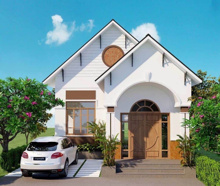 Loạt mẫu nhà cấp 4 gác lửng mái thái đang được ưa chuộng - 7