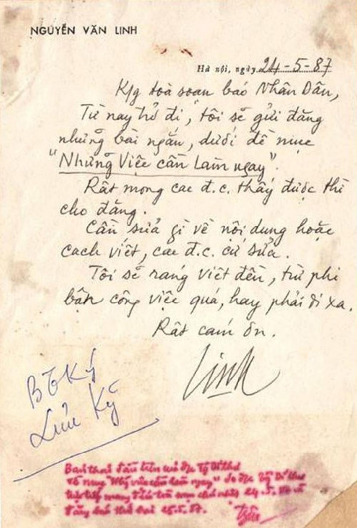 Tổng Bí thư Nguyễn Văn Linh và sức sống 'Những việc cần làm ngay' - 2