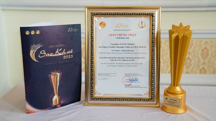 My Medlatec - Giải pháp y tế thông minh đạt Giải thưởng Sao Khuê 2023 - 2