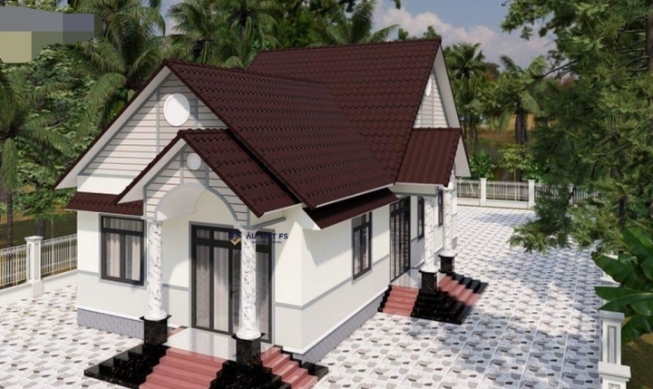 Những mẫu nhà cấp 4 gác lửng đơn giản nhưng cực đẹp - 4