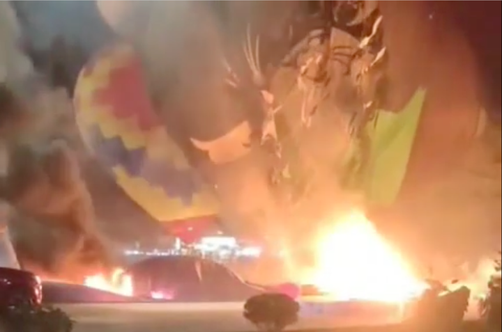 Khinh khí cầu ở Tuyên Quang cháy và phát nổ, 5 người bị thương - 1