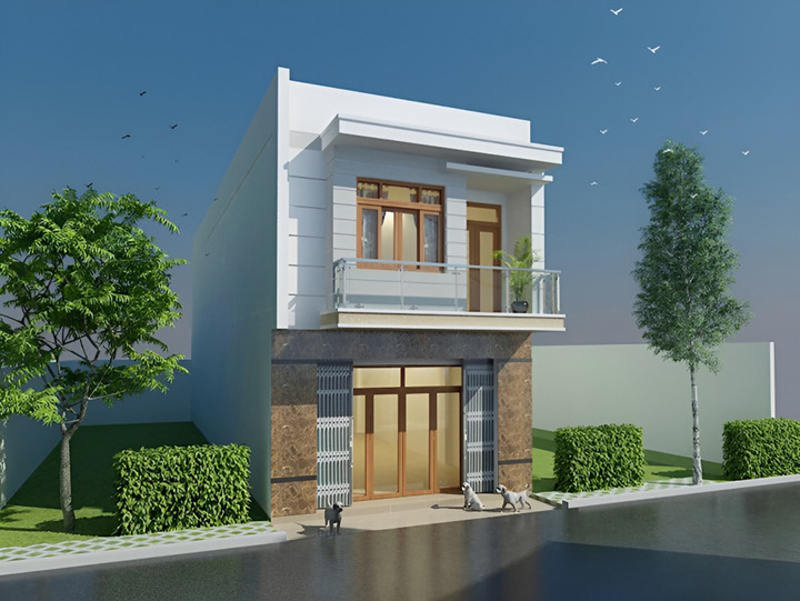 Top 5 mẫu nhà 1 trệt 1 lầu hiện đại, tiết kiệm chi phí xây dựng - 4