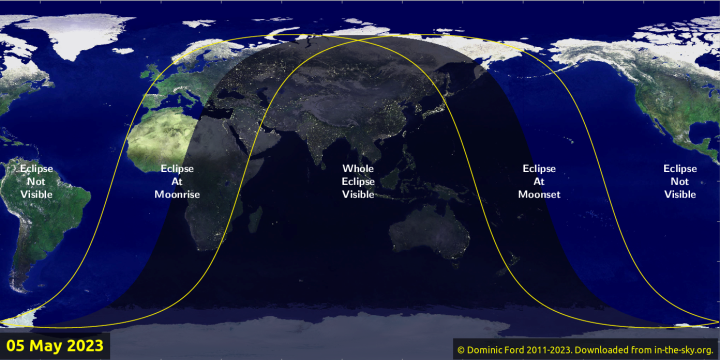 Thiên văn kỳ thú tháng 5: Nguyệt thực đầu tiên trong năm 2023 sắp diễn ra  - 1